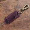 Luxury Pen Holder Keychain Portable Pen Pouch Keychain Genuine Leather Pen Case  School Supplies
