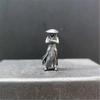 1:64 Copper Chinese Kung Fu Swordsman Figure Desk Decoration Miniature Character Model Plant Decoration Sand Table Layout Gift