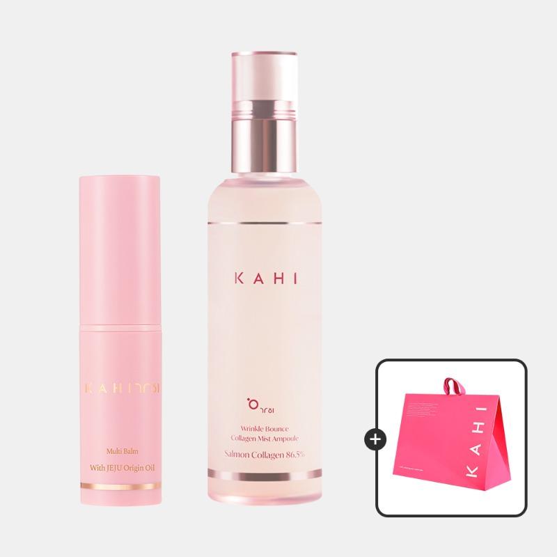 [Moisturizing SET] Gahi Multi Balm (9g) + Gahi Wrinkle Bounce Collagen Mist Ampoule (120ml)