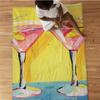 Cocktail Martini Fleece Blanket Artistic Paint Design Yellow Background Soft Cozy Throw Party Decor Gift for Women and Adults