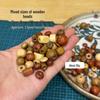 Blue Stone Clay Beads & Accessories Set: Wood & Ceramic Charms for Jewelry Making