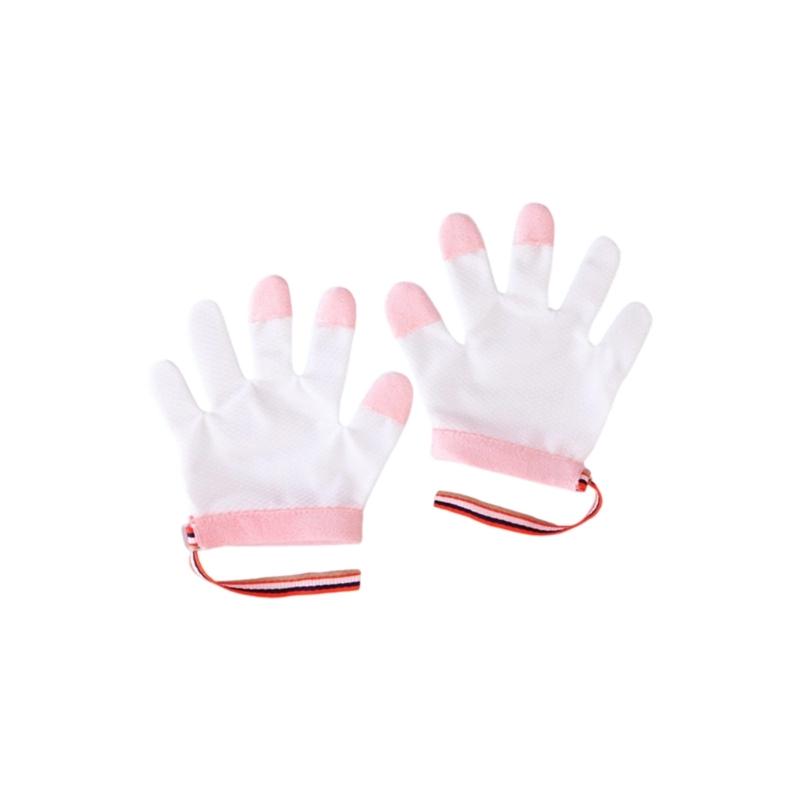 

Дитячі рукавички, стійкі до укусів, запобігають смоктанню рук, захисний дихаючий дизайн, комфорт для новонароджених, малюків L for 3 to 5T