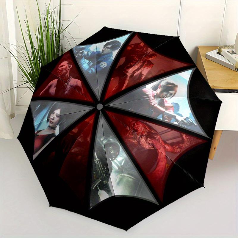 Resident Evil Umbrella Corporation Logo StickerUmbrella, PortableFold Compact Umbrella for Men & Women Gift