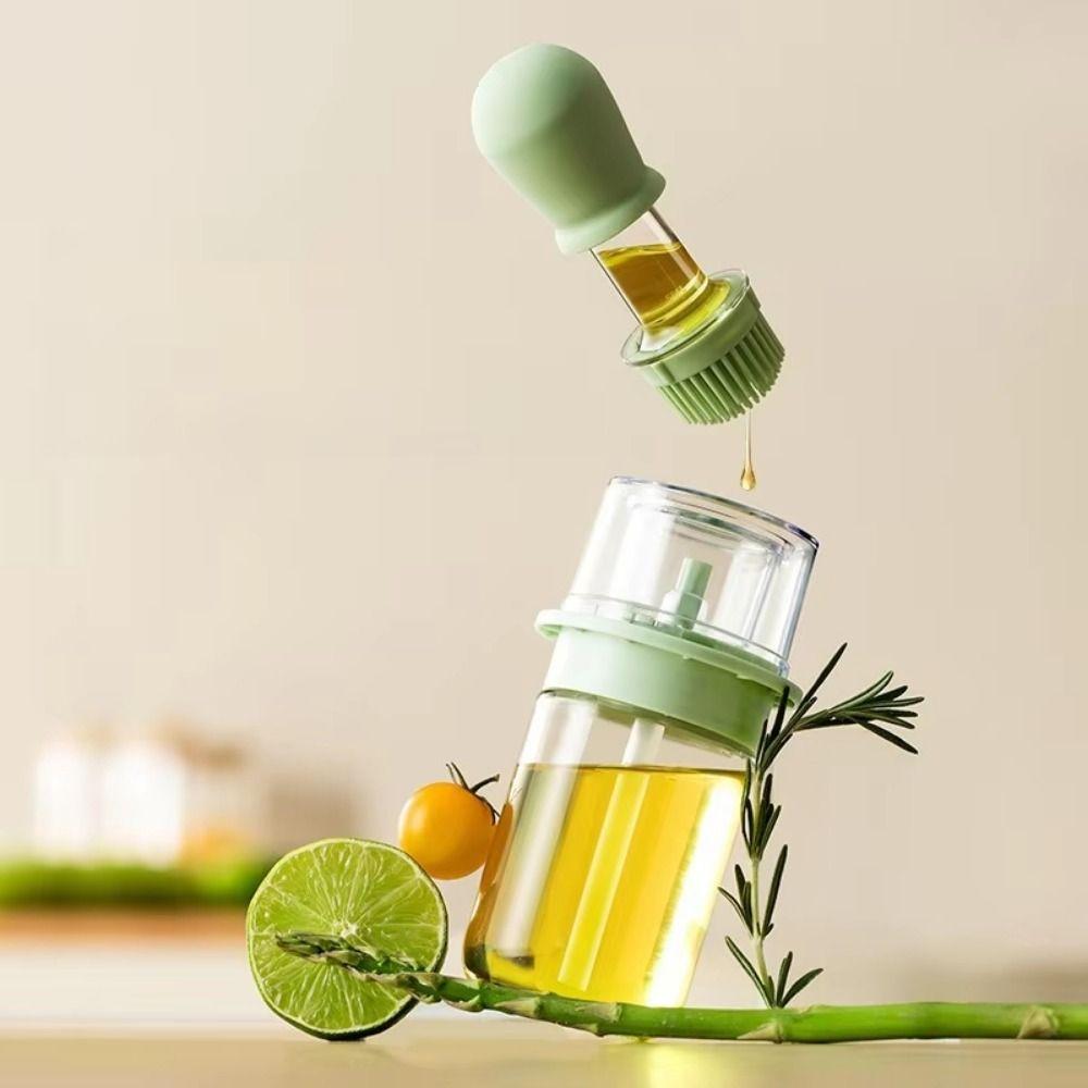 2 in 1 Measuring Oil Bottle Heat Resistant Barbecue Spray Bottle Kitchen Oil Bottle Kitchen