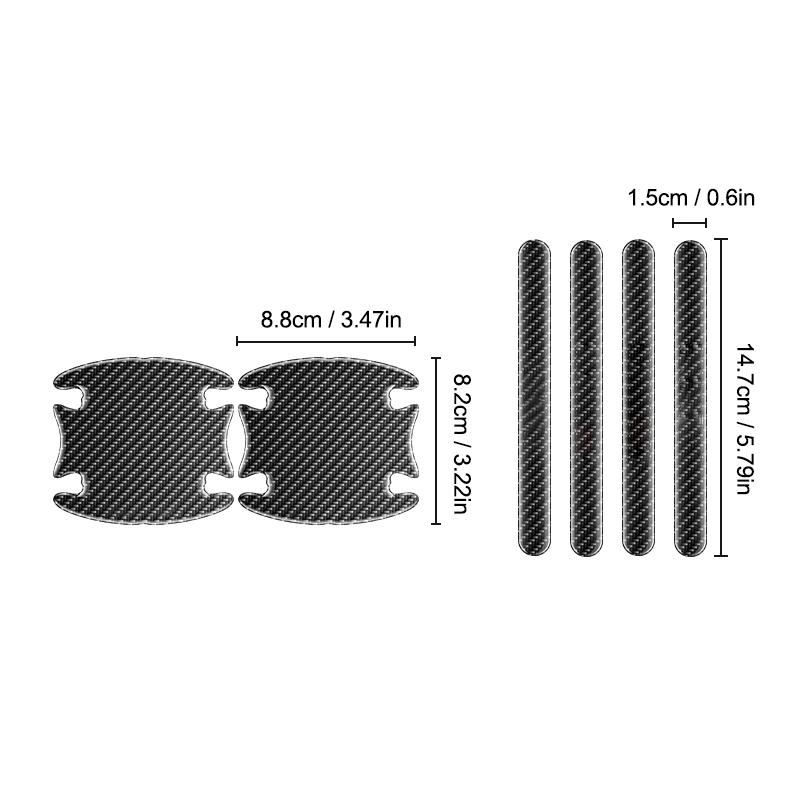 4/8Pcs Car Door Handle Protector Anti-scratch Stickers For Honda Civic XR-V CR-Z CRV HRV City Accord Legend Jazz RR VTi Fit ZP8