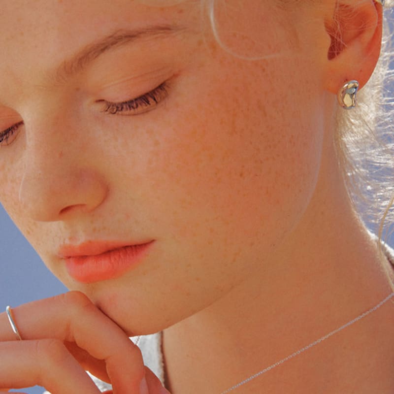 ACOOPU [925 Silver] Street bean Earrings