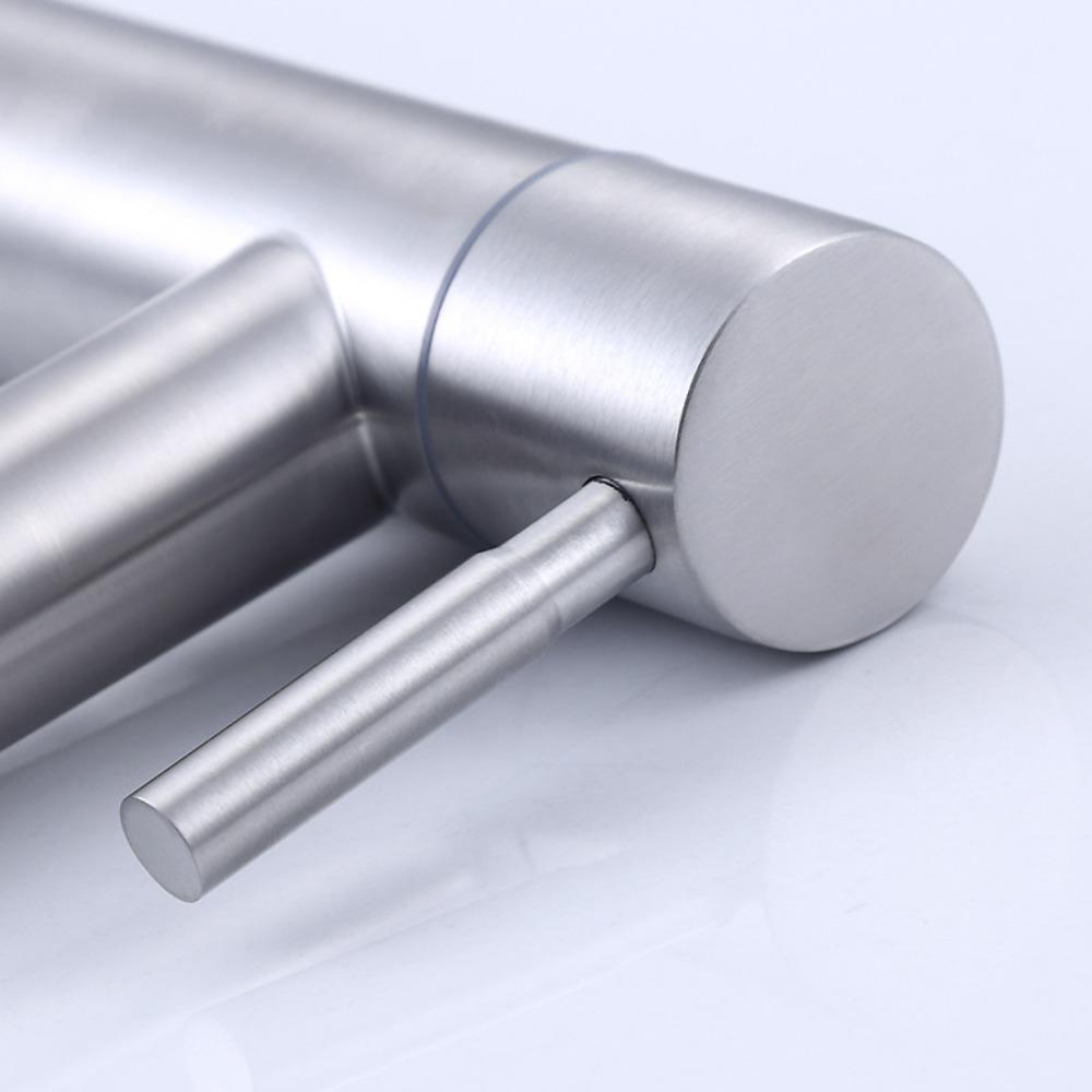 Quick Open Heighten Washbasin Faucet Stainless Steel Sink Water Tap Washbasin Tap  Sink