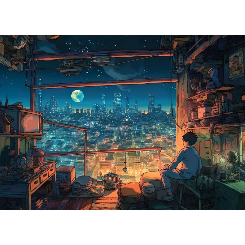 

Будущий Город Улица Холст Постер Эстетика Аниме Горячий Классическая Живопись Декор Стен Гостиная Картина Аниме Постер Настенное Искусство 21cm×30cm NoFrame