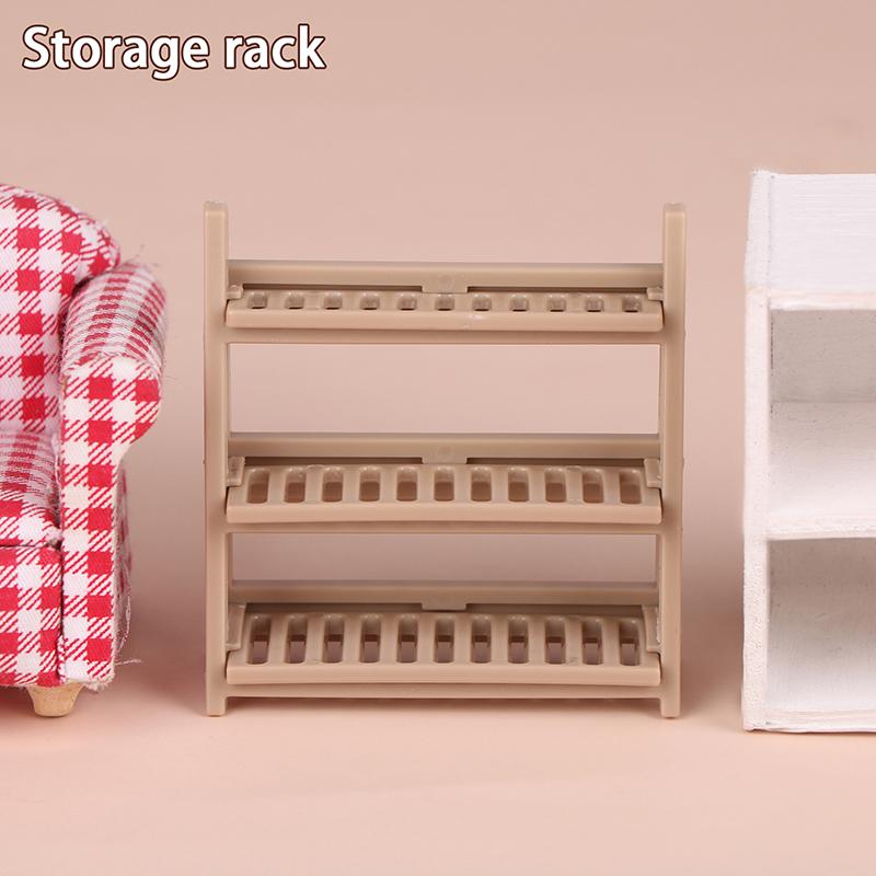 Miniatur Kastanien Nachttisch Kommode Aufbewahrungsschrank 1:12 Puppenhaus DIY Zubehör Möbel Modell Spielzeug