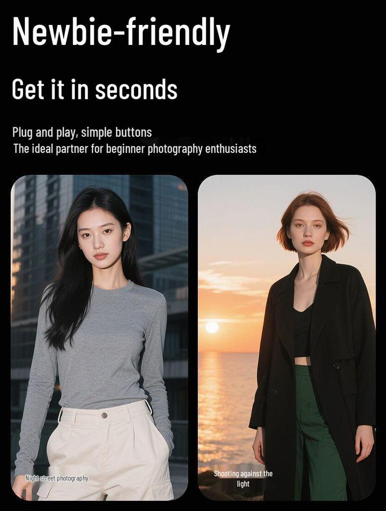 Fengbiao Mini Flash for Mirrorless & SLR Cameras – Portable On-Camera Portrait & Outdoor Fill Light with Hot Shoe Compatibility