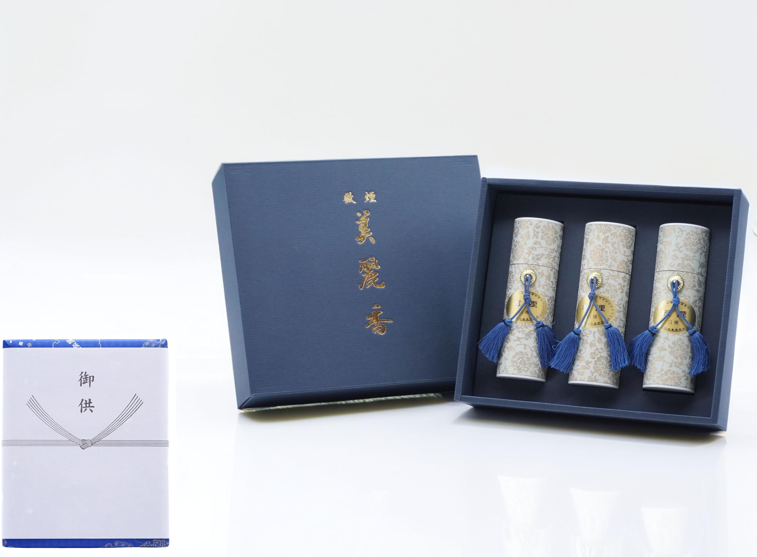 

Eirakuya Sandalwood Incense Set, Low Smoke, 3 Sticks, Gift Boxed with Condolence Slip, For Obon, Moyu, Moyu Mimai, Gifts, Offerings, Presents, For
