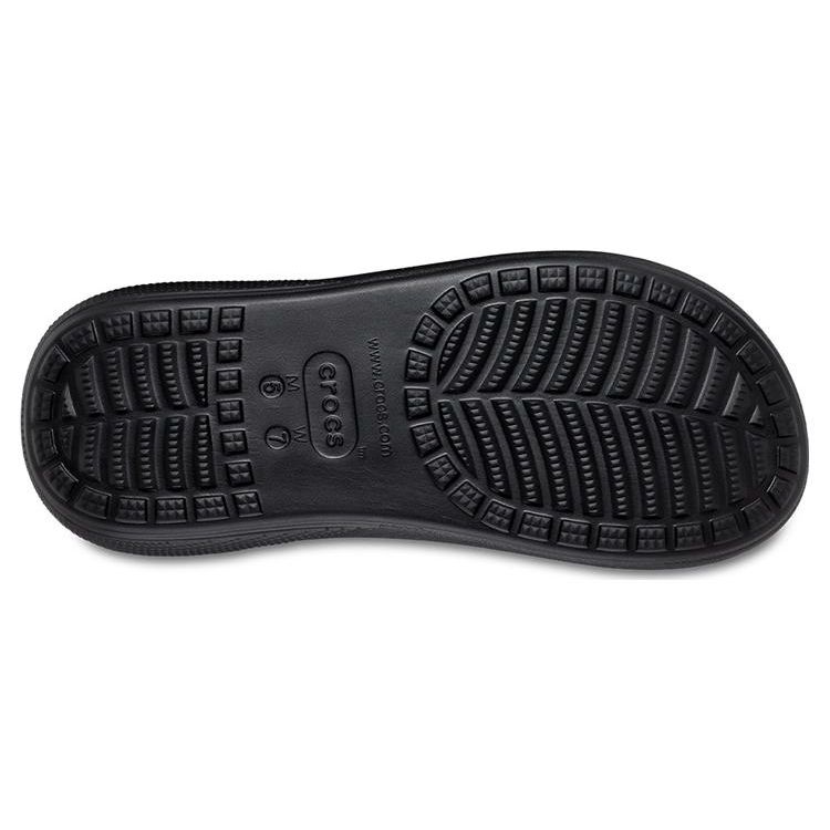 Crocs Classic Crush Puff Wedge Clogs Unisex Footwear Black 207670-001
