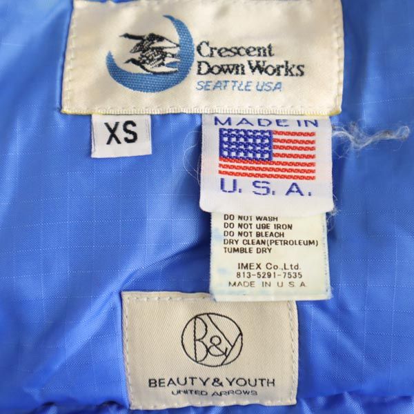 BEAUTY&YOUTH UNITED ARROWS X Crescent Collaboration Made In USA Down Jacket Men's Used