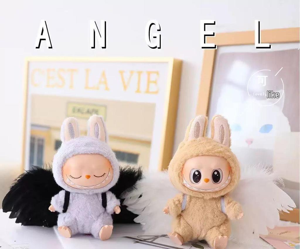 Labubu Angel Feathers Fashion DIY Doll Accessories - Handmade Vinyl Decoration