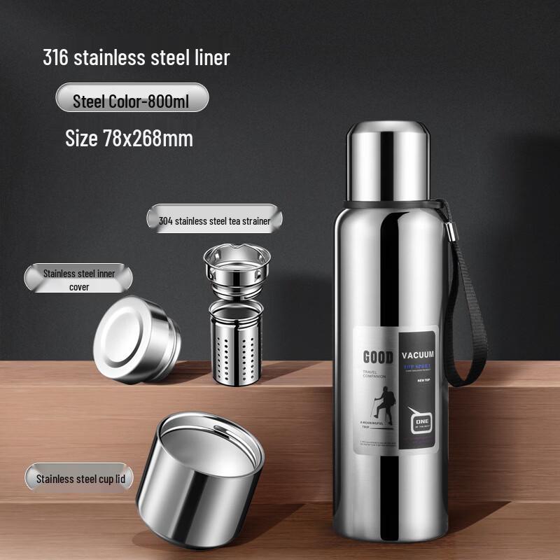 OLOEY Large Capacity Outdoor Stainless Steel Thermos