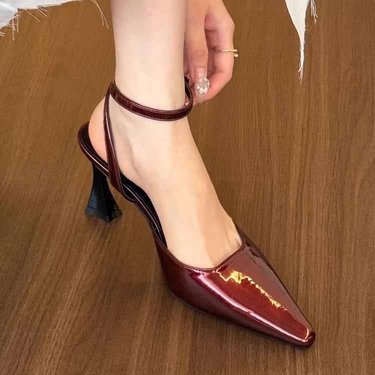 

Fashion Pointed Toe Sexy High Heels Women New Sandals Summer Shoes 2025 Designer Party Shoes Dress Pumps Slingback Slippers Stilettos 35