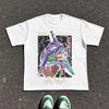 2026 Summer New Arrival: Evangelion Pattern Street Style Print Short-Sleeve T-Shirt, Y2K Style, Suitable for Both Men an