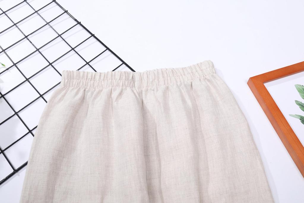 Pure Linen Pajamas for Luxury Loungewear for Long Top and Bottom Front Gentle on the Sweat Quick Winter [RAKUYUME] Women, Linen, Couples, Sleeves,