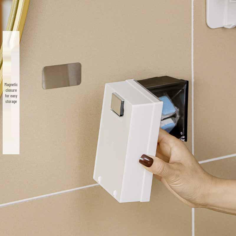 Magnetic Wall-Mounted Jewelry & Sanitary Storage Box, Dustproof & Punch-Free