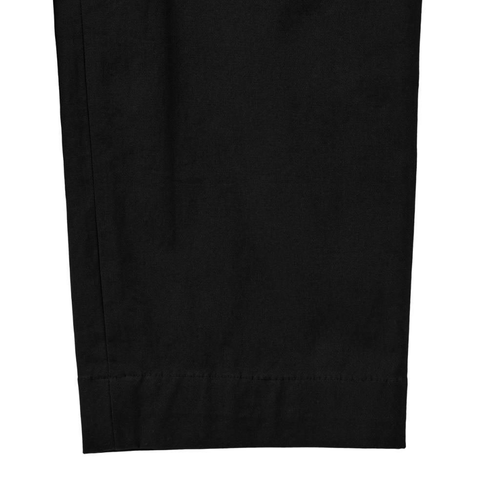 BROMPTON LONDON Summer Basic Cotton Trousers - Black (P242Mpt510)