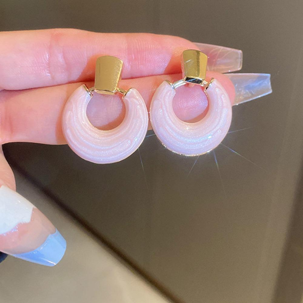 Silver Needle Flower Love Earrings Simple and High-end Sense Versatile Stud Earrings Niche Temperament Earrings Women