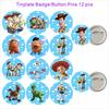 Toy Story Birthday Party Decoration Tableware Set for Baby Shower Or Any Celebration Includes Cups Plates Balloons - Christmas D