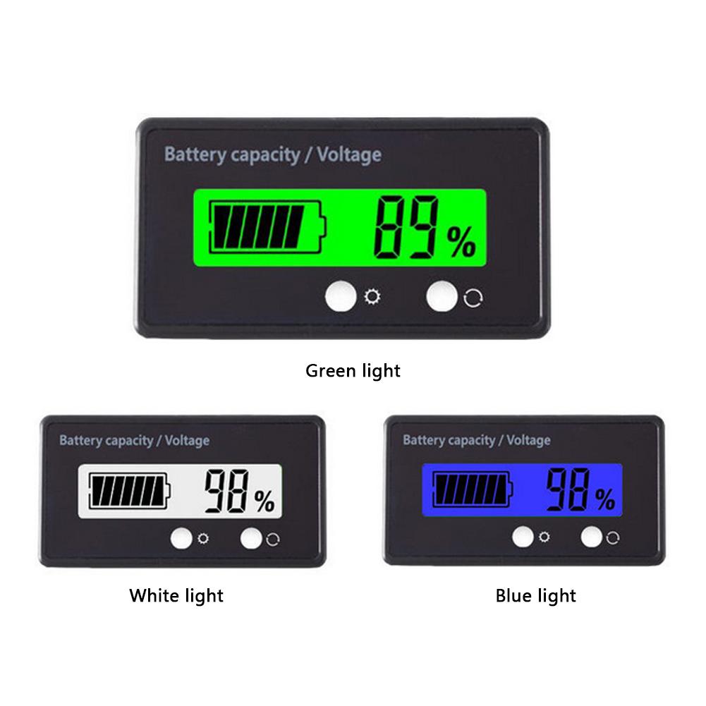 1xDigital Voltmeter Säure Blei Lithium Batterie Anzeig Kapazität Spannung Tester 1xDigital Voltmeter Säure Blei Lithium Batterie Anzeig Kapazität Spannung Tester
