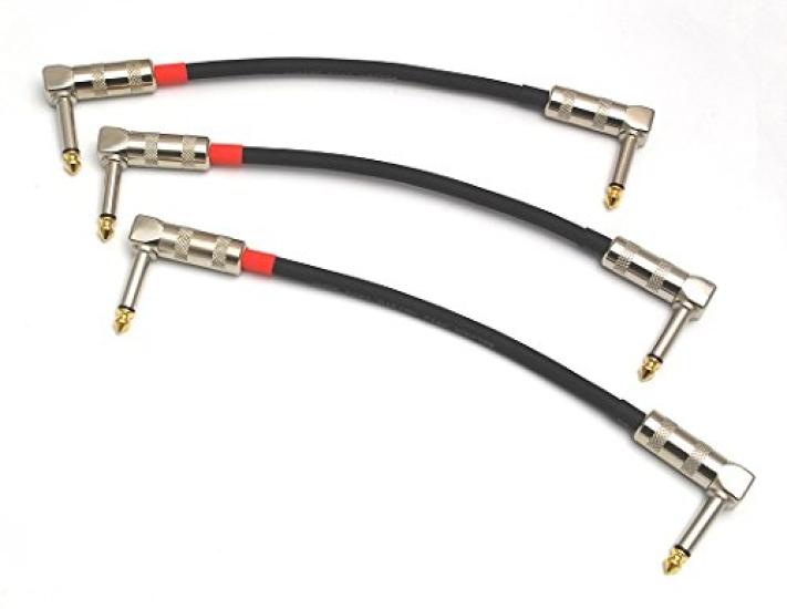 Belden 8412 20cm Patch Cables with L-shaped Plugs (Set of 3)