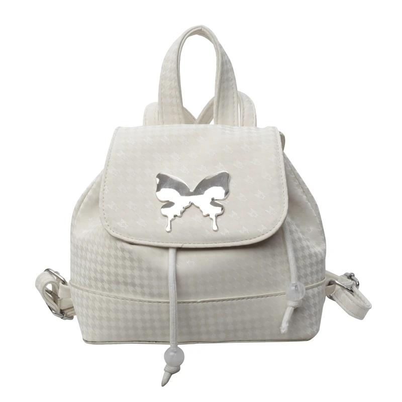 

Новые модные изысканные школьные сумки с бантом, регулируемый ремень, водонепроницаемые женские сумки из искусственной кожи, большой емкости, рюкзак для женщин