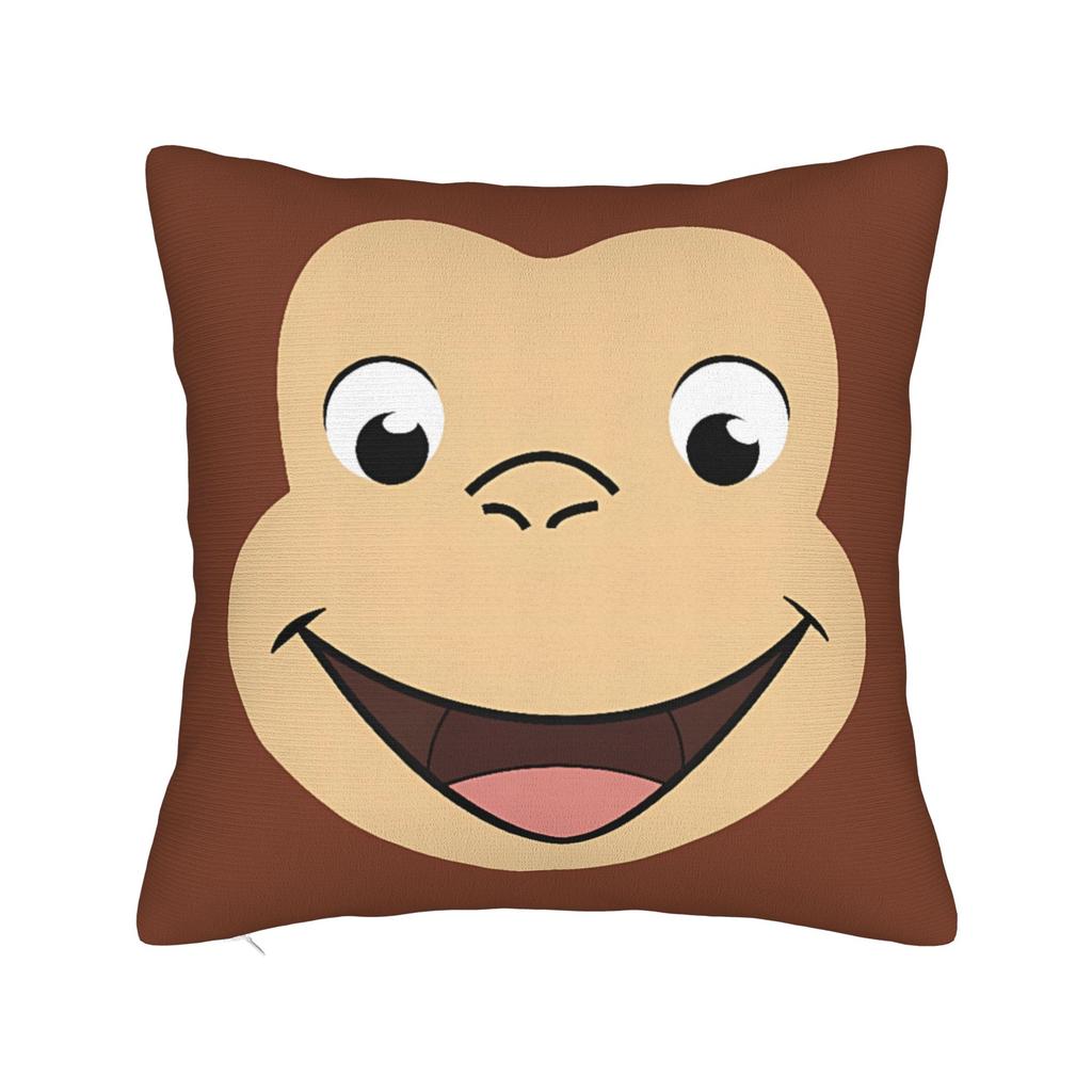 Pillow Cover Curious Georges Novelty Pillow Case For Couch Sofa Bedroom Pillowcases
