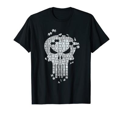 Marvel Punisher Skull Icon Jigsaw Puzzle T-Shirt