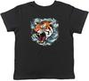 Japanese Tiger Kids T-Shirt Ferocious Tora Shishi Japan Childrens Boys Girl Gift