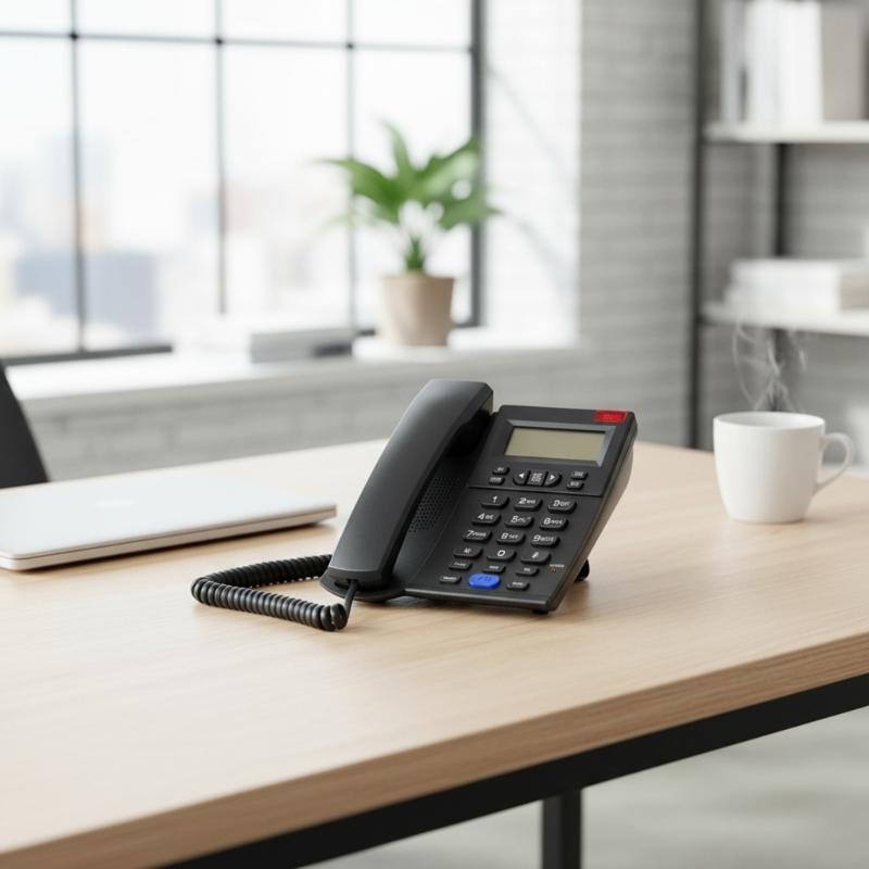 Corded Landline Telephone Landline Desktop Landline Phone Noise Reduction Calling Suitable for Home Hotel Office