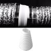White Plastic Stepped Cone Part, Exhaust Hose Reducer Fitting for Air Duct Transition Work, 26 cm Insert Fit Adapter for Repair Use