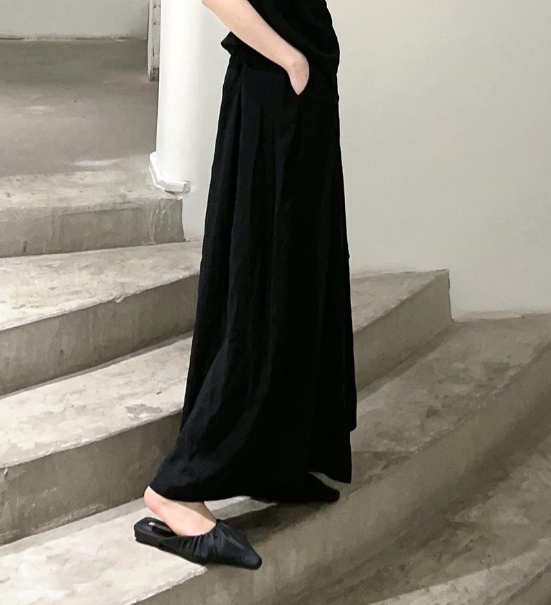 Xun'an Comfortable Loose Yoga Rayon Wide-Leg Pants – 2 Colors
