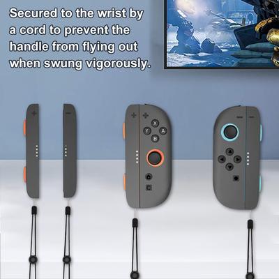 2Pcs Gamepad Wrist Strap Replacement For Switch2 Joy-Con Controller W/Lanyard Anti-lost Hand Rope Controller Hand Strap Accessor