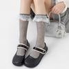 Women's Spring and Summer Thin Lace Lace Medium Tube Boneless Cotton Socks