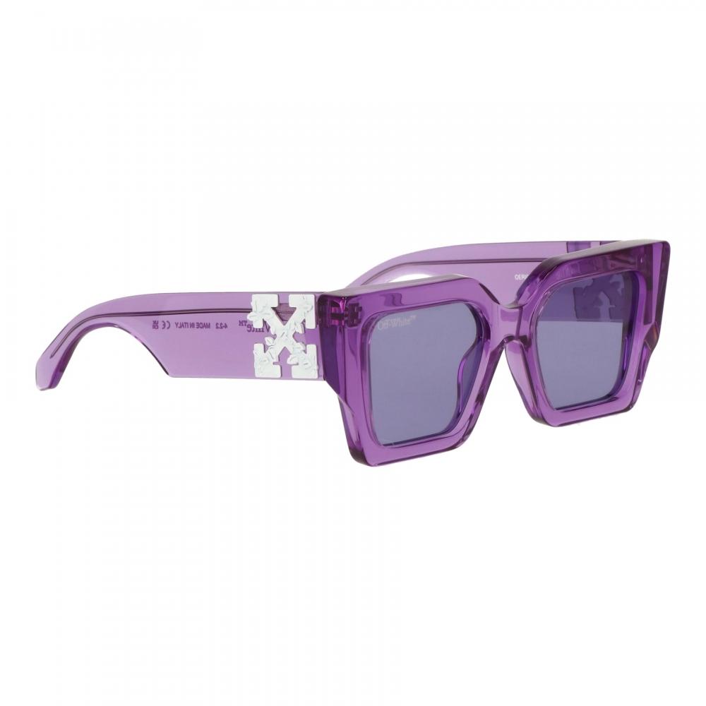 Off White Unisex Purple Sunglasses Purple