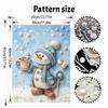 Weihnachtsmann Schneemann Perlenmalerei Set Handgemachtes DIY Heimdekoration Malerei. Winter Kakao Kunst Basteln. Wanddekoration mit Perlen