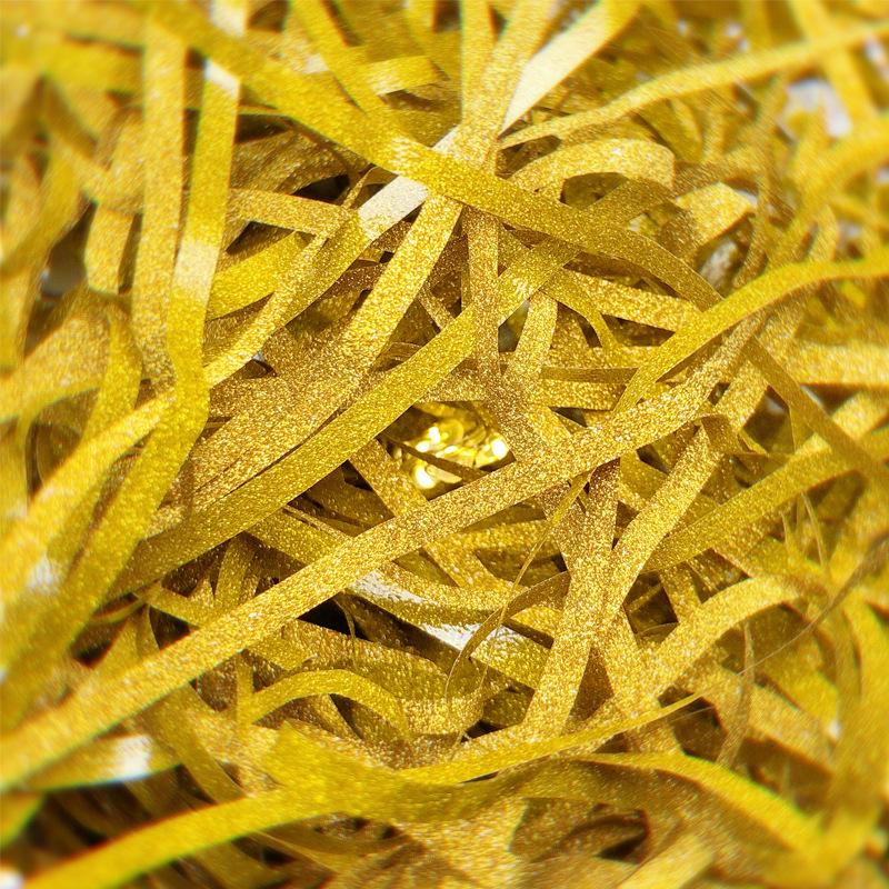 Raffia Gift Box Filler: Shredded Paper Silk with Glitter for High-End Gift Decoration