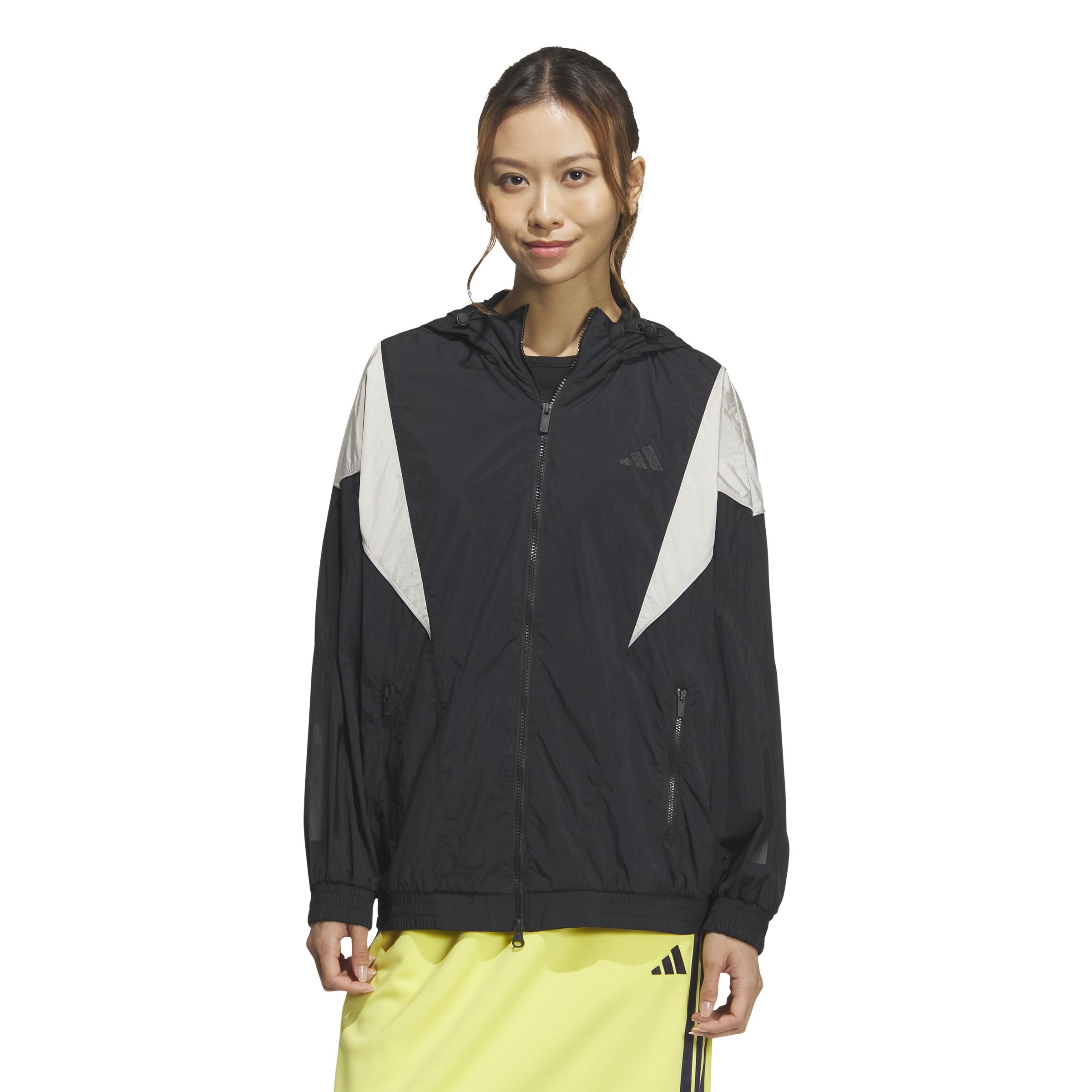 

Adidas BYS Тканая Легкая Куртка KRC74 Черная 3 Полоски Женская (JL5107) Дж/С