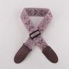 Leather Guitar Strap Embroidery Adjustable Neck Strap Durable Bass Strap  for Bass Guitar