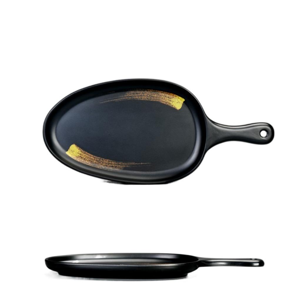 Меламиновая тарелка для западной кухни с ручкой, тарелки для пиццы, блюдо для самообслуживания, обеденная тарелка, отель Style 7