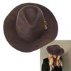 Elegant Homburg Top Hat Cowboy Costume for Outdoor Gatherings Activity