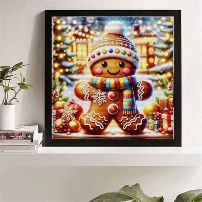 New Arrival 5D DIY Full Circle Diamond Painting "Christmas Doll" Embroidery Cross Stitch Home Decor Gift