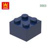 Non-Toxic 77Pcs/Lot 3003 2X2 High 4-Hole Building Blocks Moc Color Parts Compatible With Bricks Diy Children Toy Assembly Gift Box