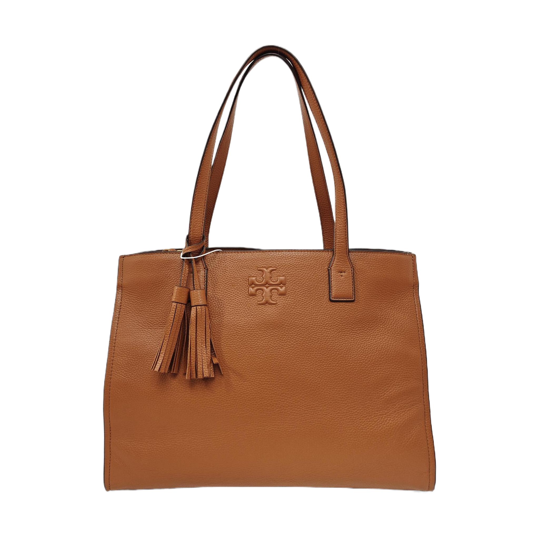 [Pre-Owned] Tb Fashion Casual Large Capacity Leather Tote Handbag Shoulder Bag - Very Good #M0O6W9 ONE SIZE