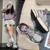 Paris platform dad shoes new spring and autumn breathable mesh heightening casual sports shoes single shoes