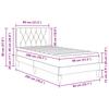 Bed Frame with Mattress and Headboard Pink 80 x 200 cm Velvet