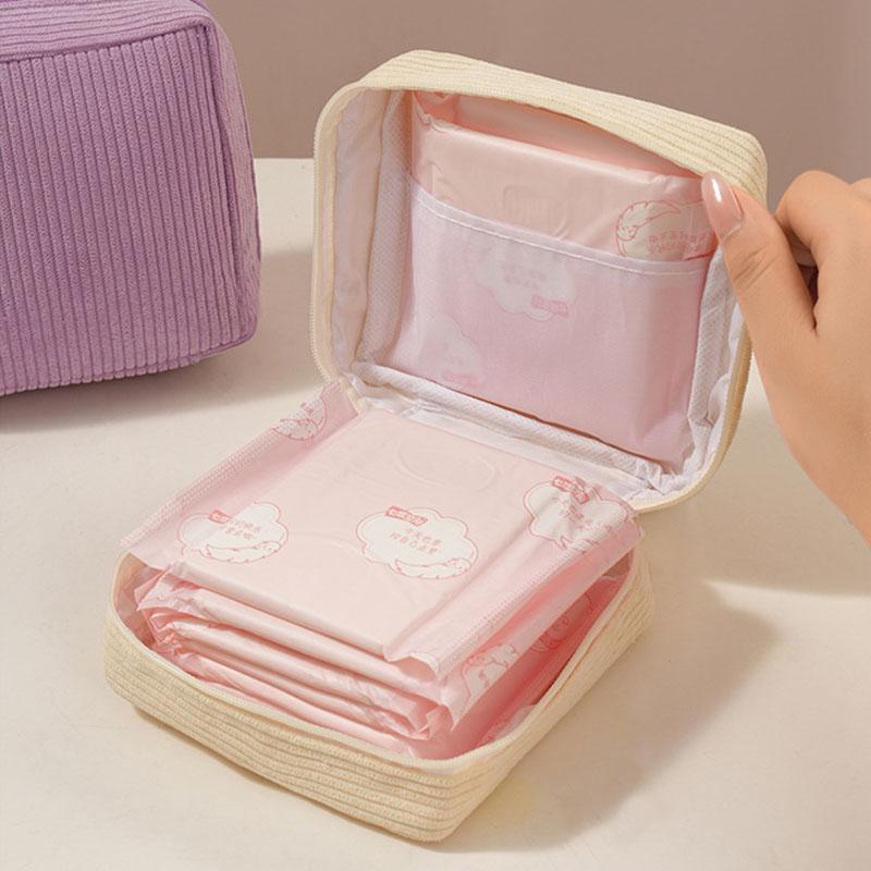Verdickte Aufbewahrungstasche für Damenbinden, Aufbewahrungstasche für Menstruationsbinden, Damenbinden-Packung, Kleine Tasche für die Menstruation